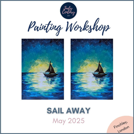 SAIL AWAY - Painting Workshop at The Stables Cafe, Finchley - Wednesday 21st MAY 2025, 10.30am