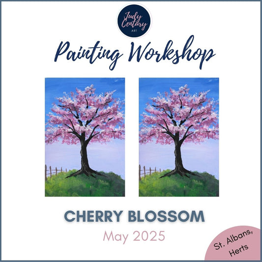 CHERRY BLOSSOM - Painting Workshop at The Three Hammers, St. Albans - Monday 19th MAY, 11am