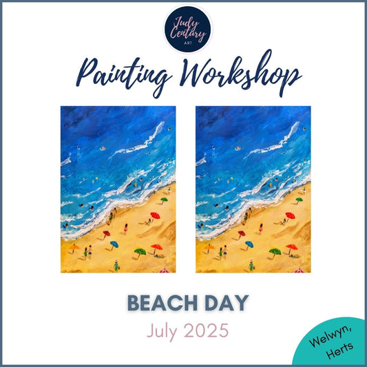 BEACH DAY - Painting Workshop at Megan's Restaurant, Welwyn - Wednesday 2nd JULY 2025, 10am