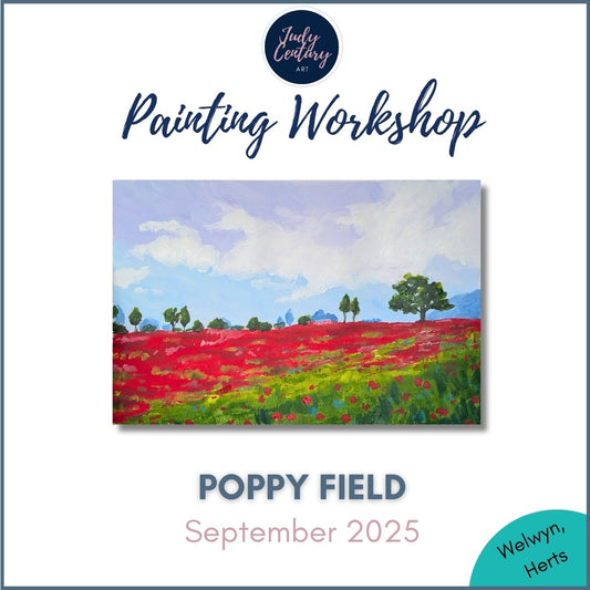 POPPY FIELD - Painting Workshop at The Howard Centre, Welwyn - Sunday 21st September 2025, 1.30pm