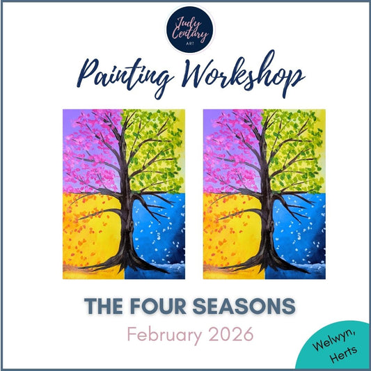 THE FOUR SEASONS - Painting Workshop at Megan's Restaurant, Welwyn, Hertfordshire  - Tuesday 17th FEBRUARY 2026, 7.30pm