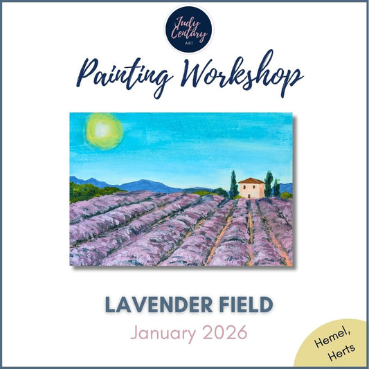 LAVENDER FIELD - Painting Workshop at The Crabtree, Hemel Hempstead, Hertfordshire - Wednesday 21st JANUARY 2026, 7.30pm
