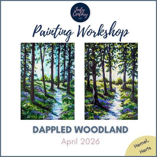 DAPPLED WOODLAND - Painting Workshop at The Crabtree, Hemel Hempstead, Hertfordshire - Monday 13th APRIL 2026, 7.30pm