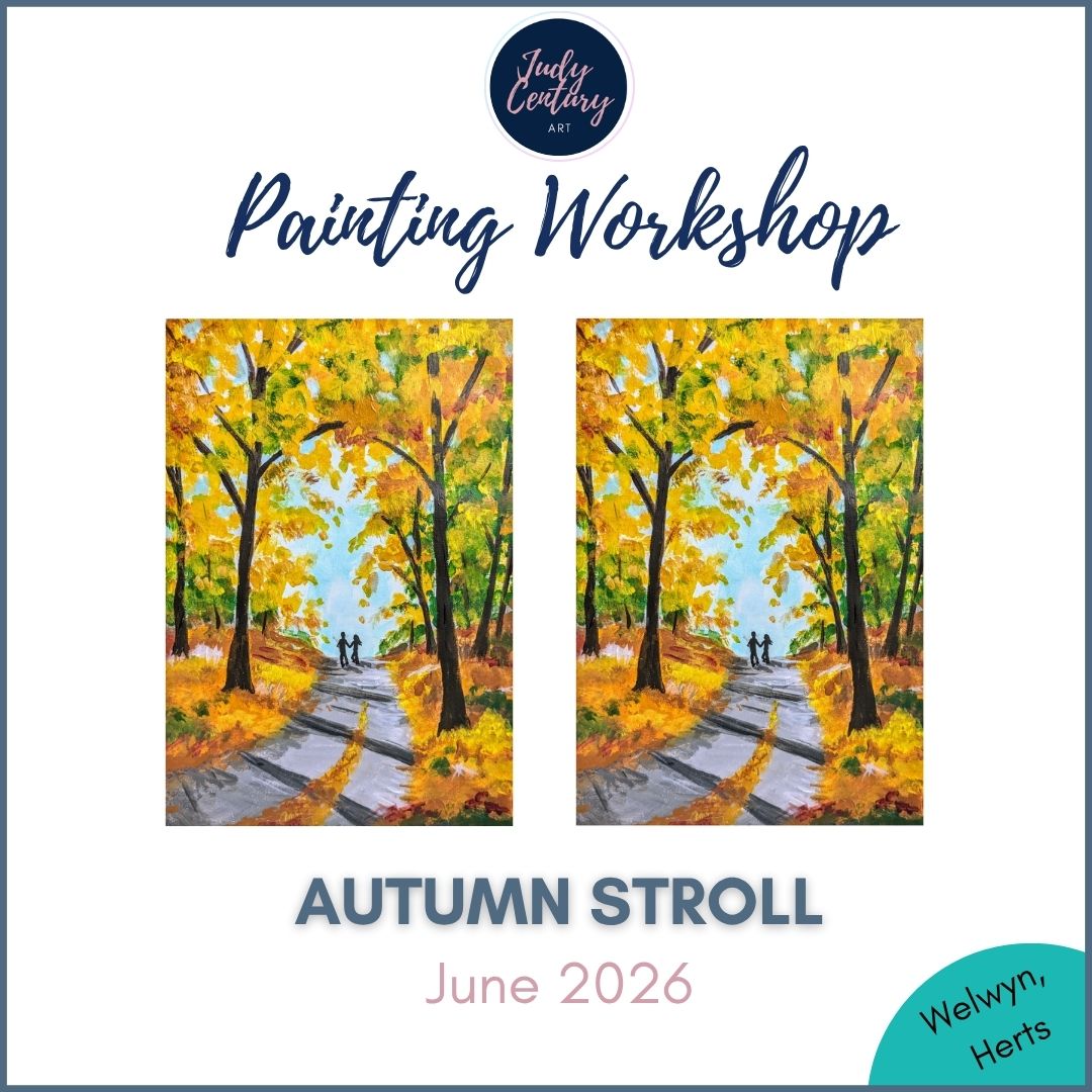 AUTUMN STROLL - Painting Workshop at Megan's, Welwyn, Hertfordshire - Thursday 18th JUNE 2026, 7.30pm