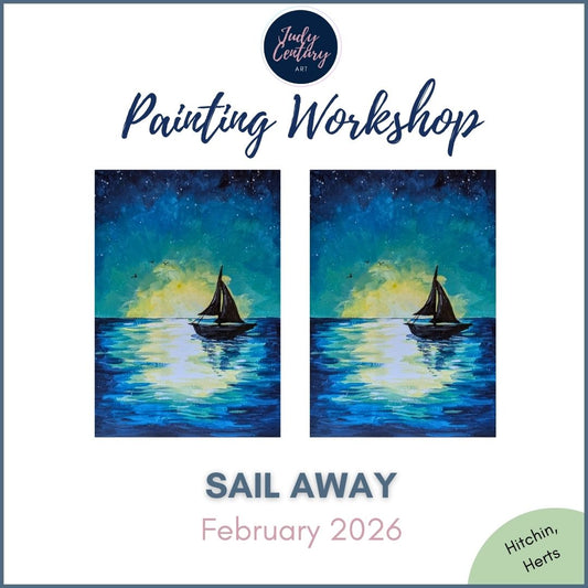 SAIL AWAY - Painting Workshop at The Glasshouse, Hitchin - Thursday 19th FEBRUARY 2026, 7.30pm