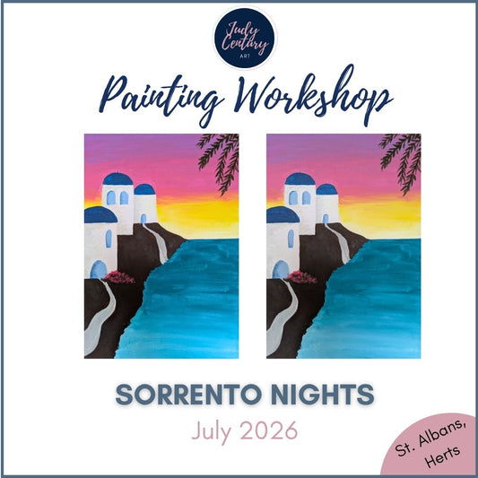 SORRENTO NIGHTS - Painting Workshop at The Three Hammers, St. Albans, Hertfordshire - Tuesday 21st JULY 2026, 7.30pm