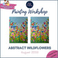 ABSTRACT WILDFLOWERS - FAMILY Painting Workshop at Kids N' Joy Café, Crouch End, London - Wednesday 19th AUGUST 2026, 10am