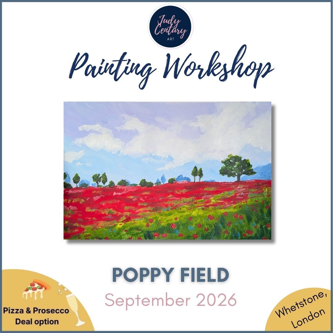 POPPY FIELD - Sip & Paint Workshop at The Griffin, Whetstone, London - Thursday 17th SEPTEMBER 2026, 7.30pm