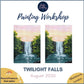 TWILIGHT FALLS - Sip & Paint Workshop at The Griffin, Whetstone, London - Thursday 20th AUGUST 2026, 7.30pm