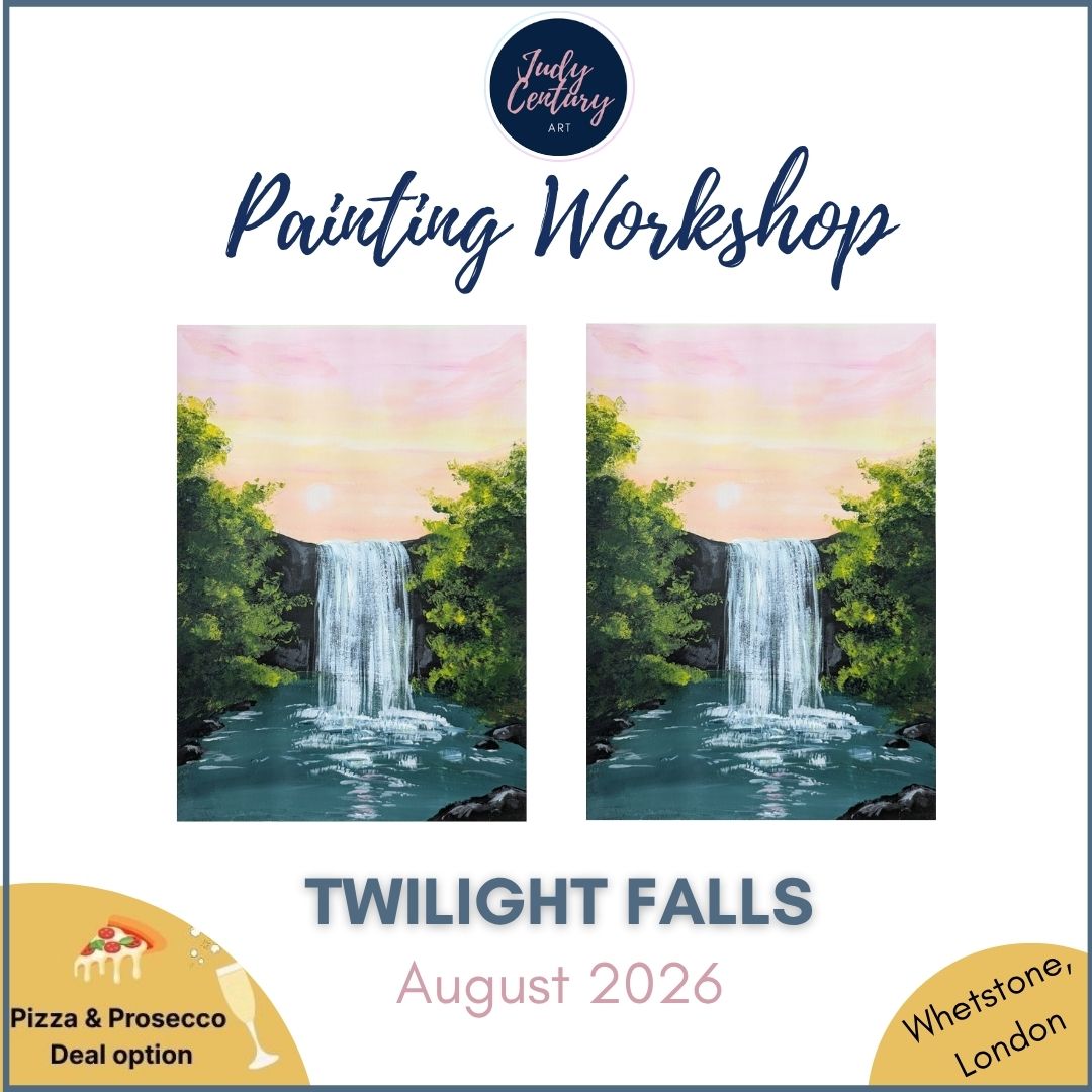 TWILIGHT FALLS - Sip & Paint Workshop at The Griffin, Whetstone, London - Thursday 20th AUGUST 2026, 7.30pm