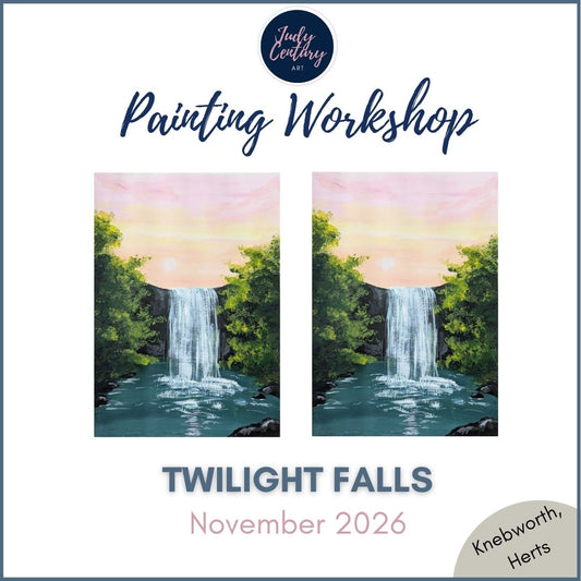 TWILIGHT FALLS - Painting Workshop at Odyssey Spa, Knebworth, Hertfordshire - Monday 16th NOVEMBER 2026, 10am