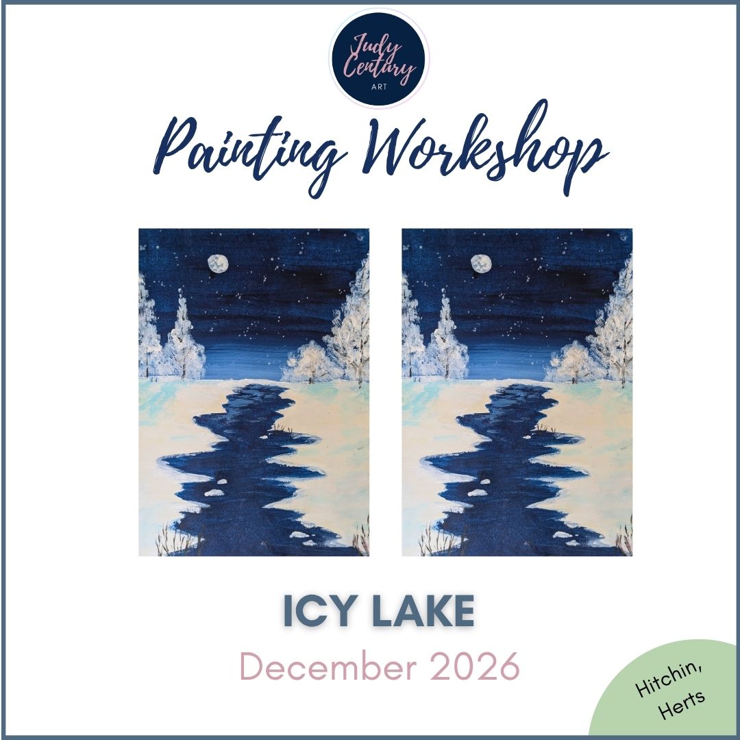 ICY LAKE - Painting Workshop at The Glasshouse, Hitchin, Hertfordshire - Wednesday 9th DECEMBER 2026, 7.30pm