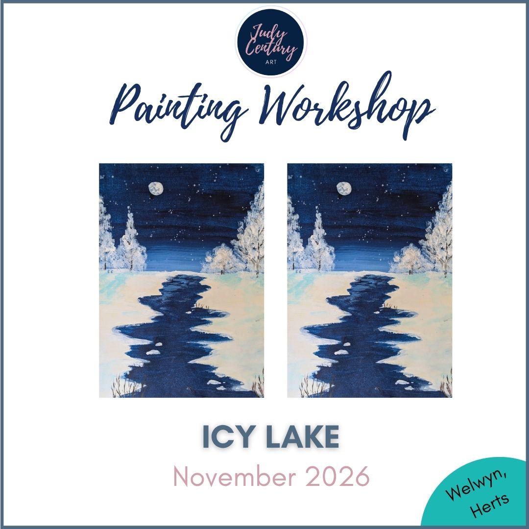 ICY LAKE - Painting Workshop at Megan's Restaurant, Welwyn Garden City, Hertfordshire - Tuesday 10th NOVEMBER 2026, 7.15pm
