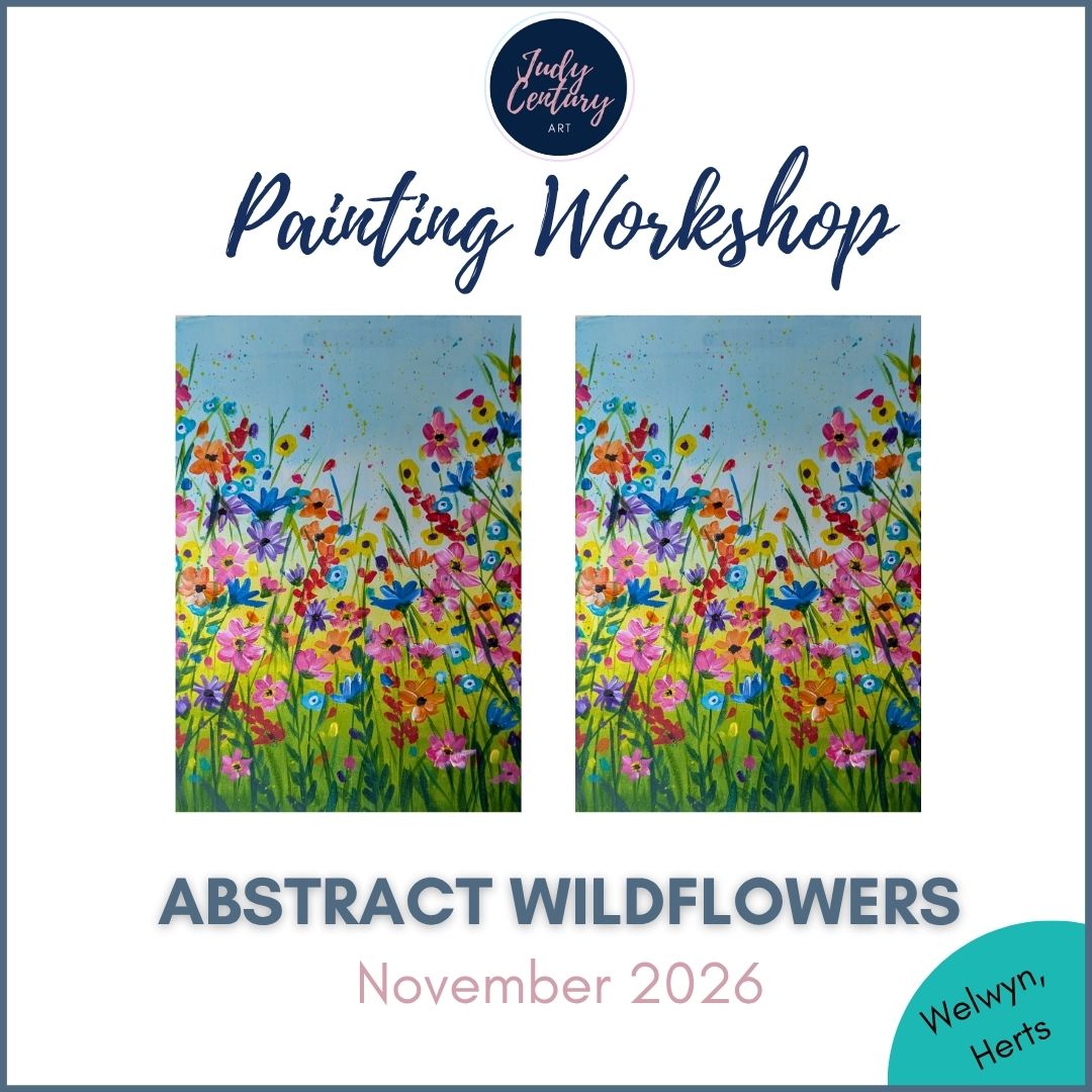 ABSTRACT WILDFLOWERS - Painting Workshop at Megan's Restaurant, Welwyn Garden City, Hertfordshire - Wednesday 4th NOVEMBER 2026, 10am