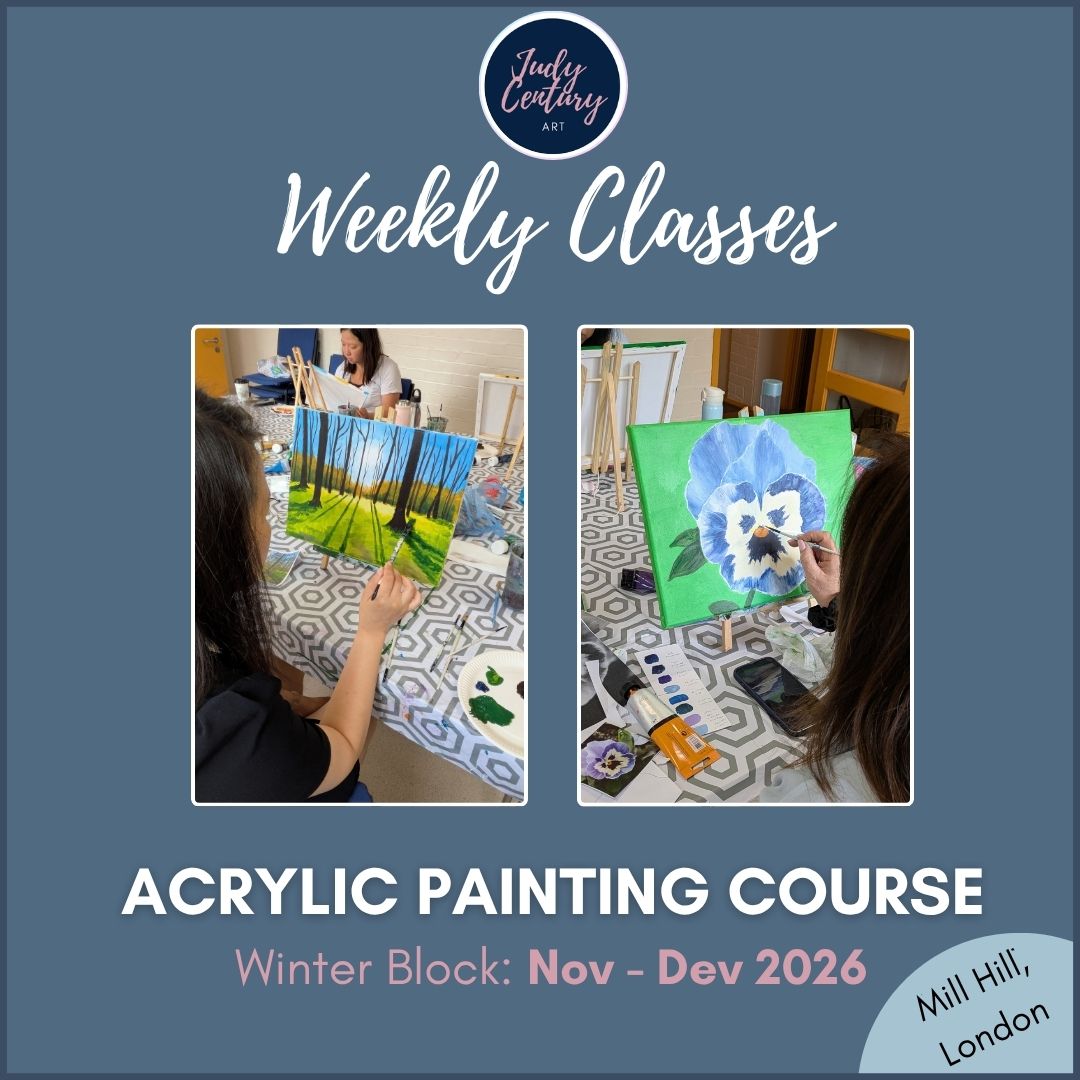 WEEKLY ACRYLIC PAINTING CLASSES - THURSDAY Morning Course - 6 week Winter block (Nov - Dec 26) - The Eversfield Centre, Mill Hill, London
