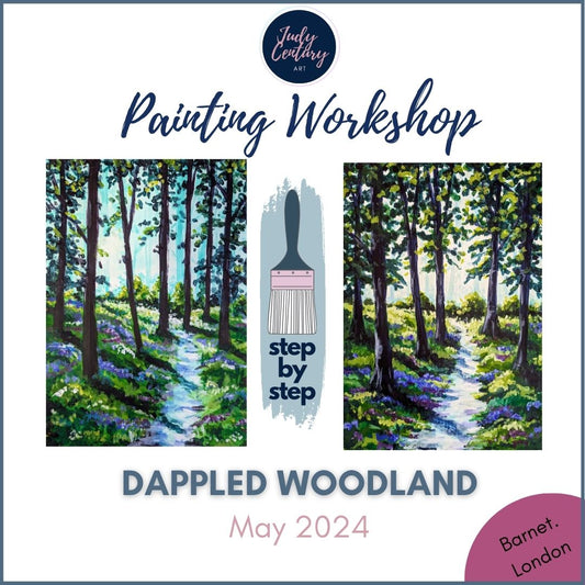 WOODLAND LANDSCAPE - Painting Workshop at Potters Pantry, Barnet - Wednesday 8th MAY 2024, 10.30am