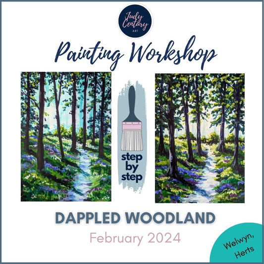 WOODLAND LANDSCAPE - Painting Workshop at Megan's, Welwyn, Hertfordshire - Tuesday 20th February 2024, 10am