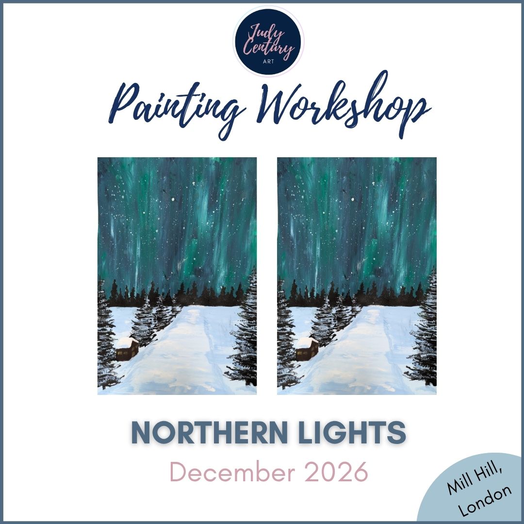 NORTHERN LIGHTS - Painting Workshop at The Three Hammers, Mill Hill, London - Tuesday 1st DECEMBER 2026, 7.30pm