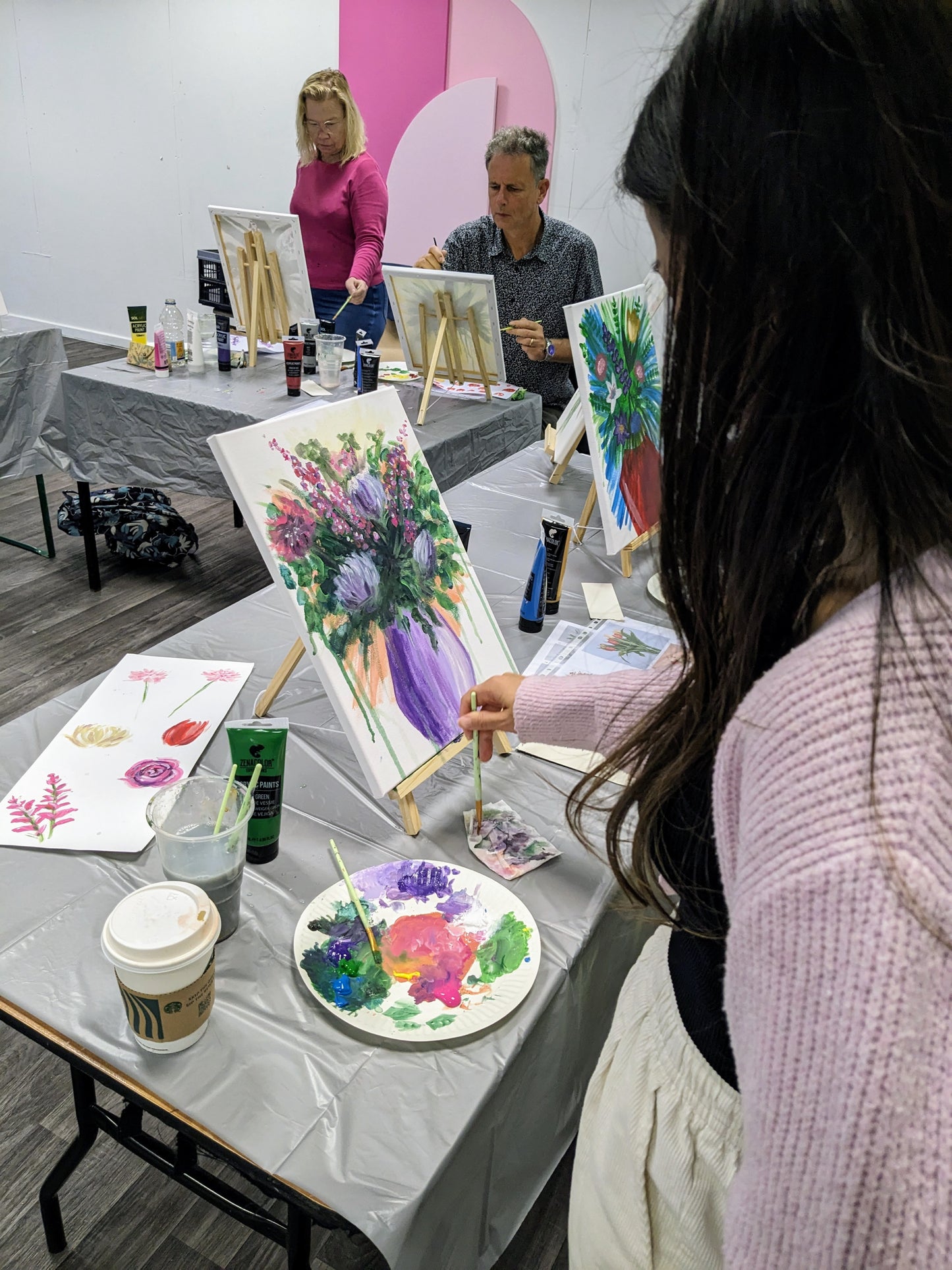 QUIRKY BLOOMS - Painting Workshop at Megan's Restaurant, Welwyn, Hertfordshire - Tuesday 30th SEPTEMBER 2025, 7.30pm