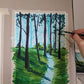 DAPPLED WOODLAND - Painting Workshop at The Howard Centre, Welwyn, Hertfordshire - Thursday 15th February