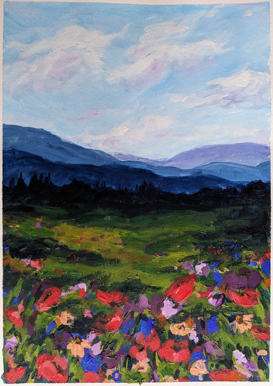 Through The Wildflowers (21x30cm)