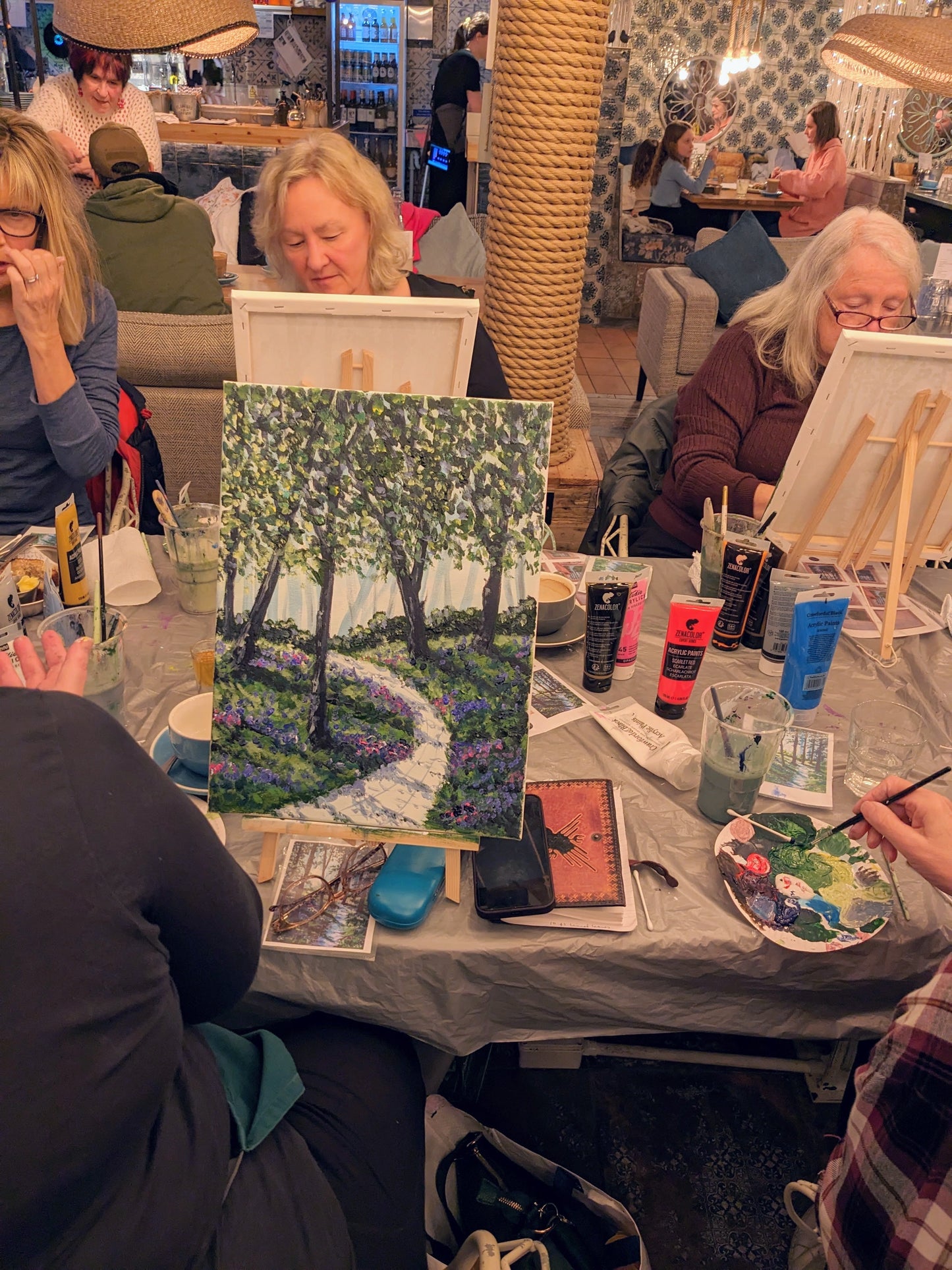 BLUEBELL WOODS - Painting Workshop at The Three Hammers Pub, St. Albans, Herts -  Monday 24th MARCH 2025, 11am