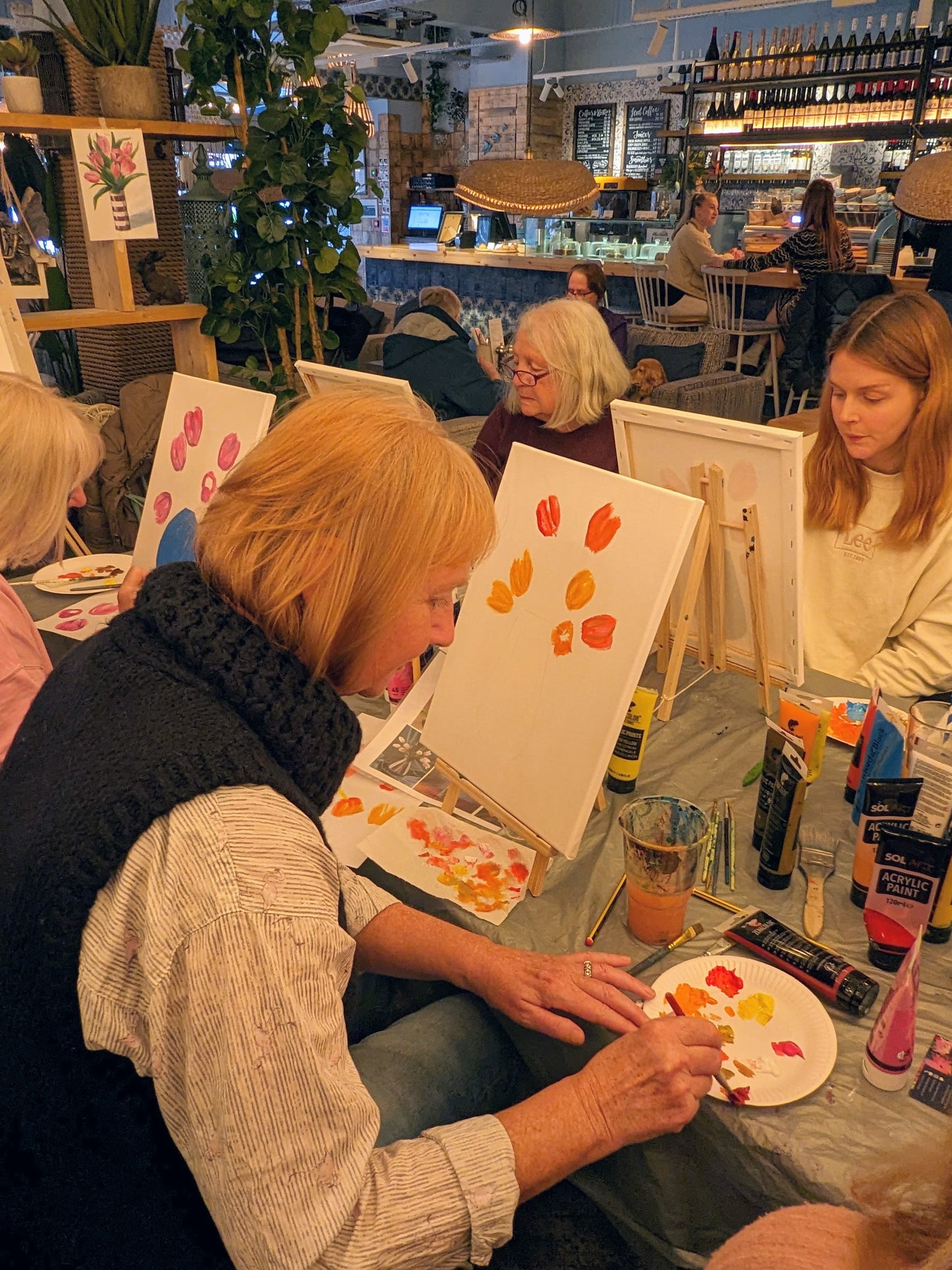 *COMING SOON* EXPRESSIVE VASE OF TULIPS - Painting Workshop at The Catcher in the Rye Pub, Finchley, London -  MAY 2024, 7.30pm