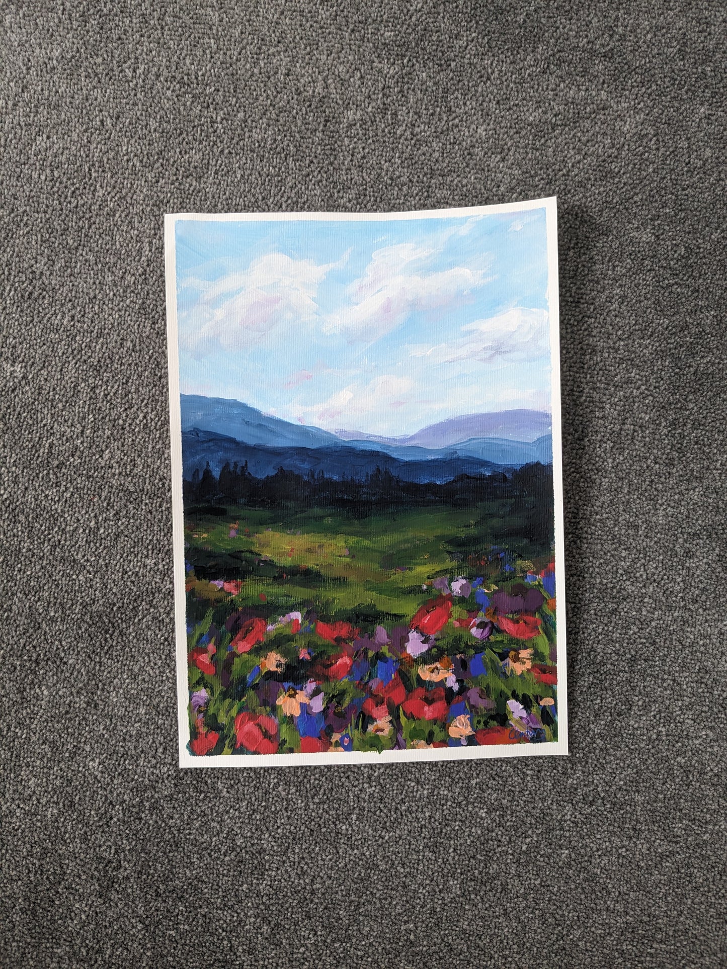 Through The Wildflowers (21x30cm)