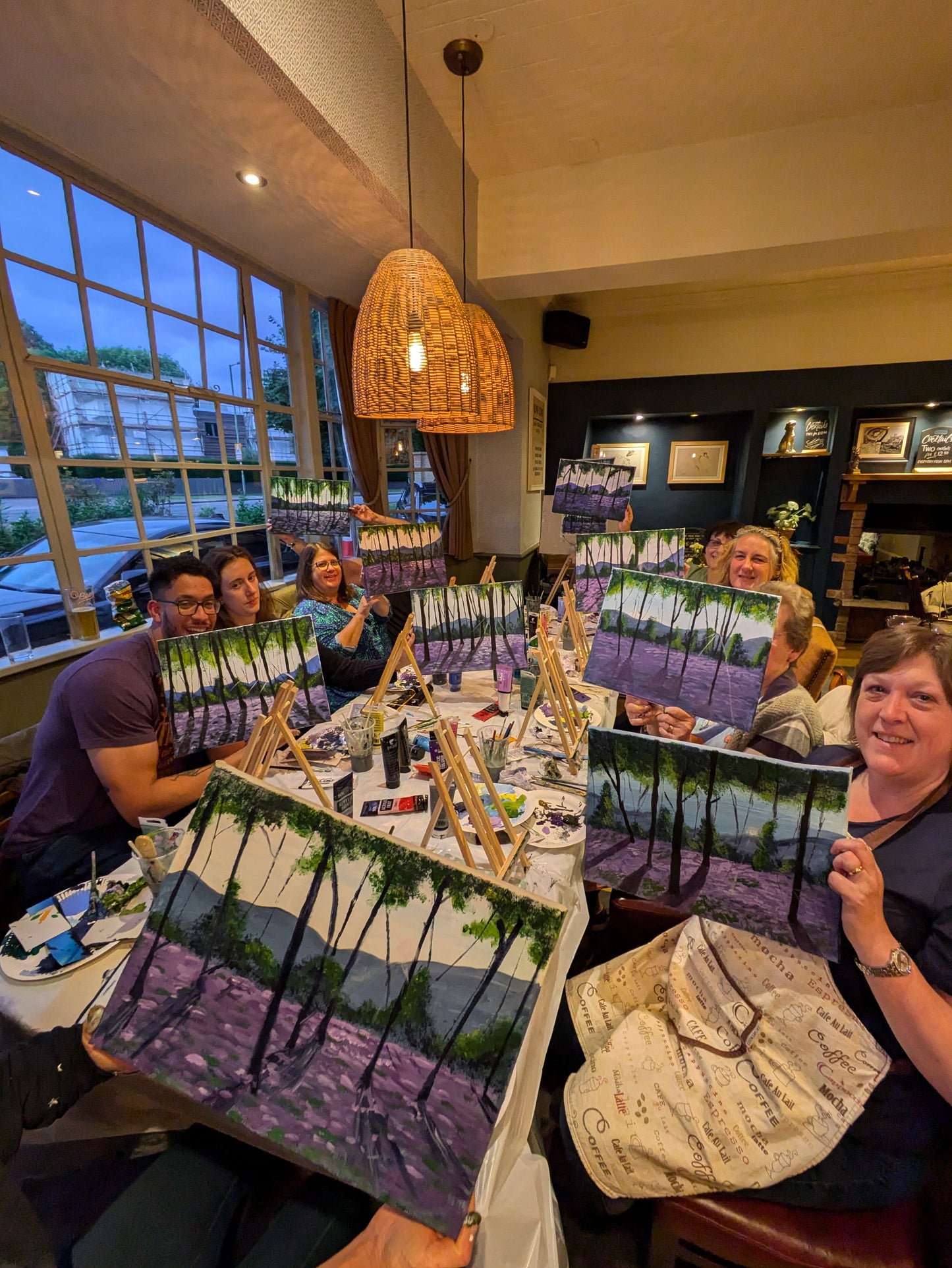 BLUEBELL WOODS - Painting Workshop at The Three Hammers Pub, St. Albans, Herts -  Monday 24th MARCH 2025, 11am