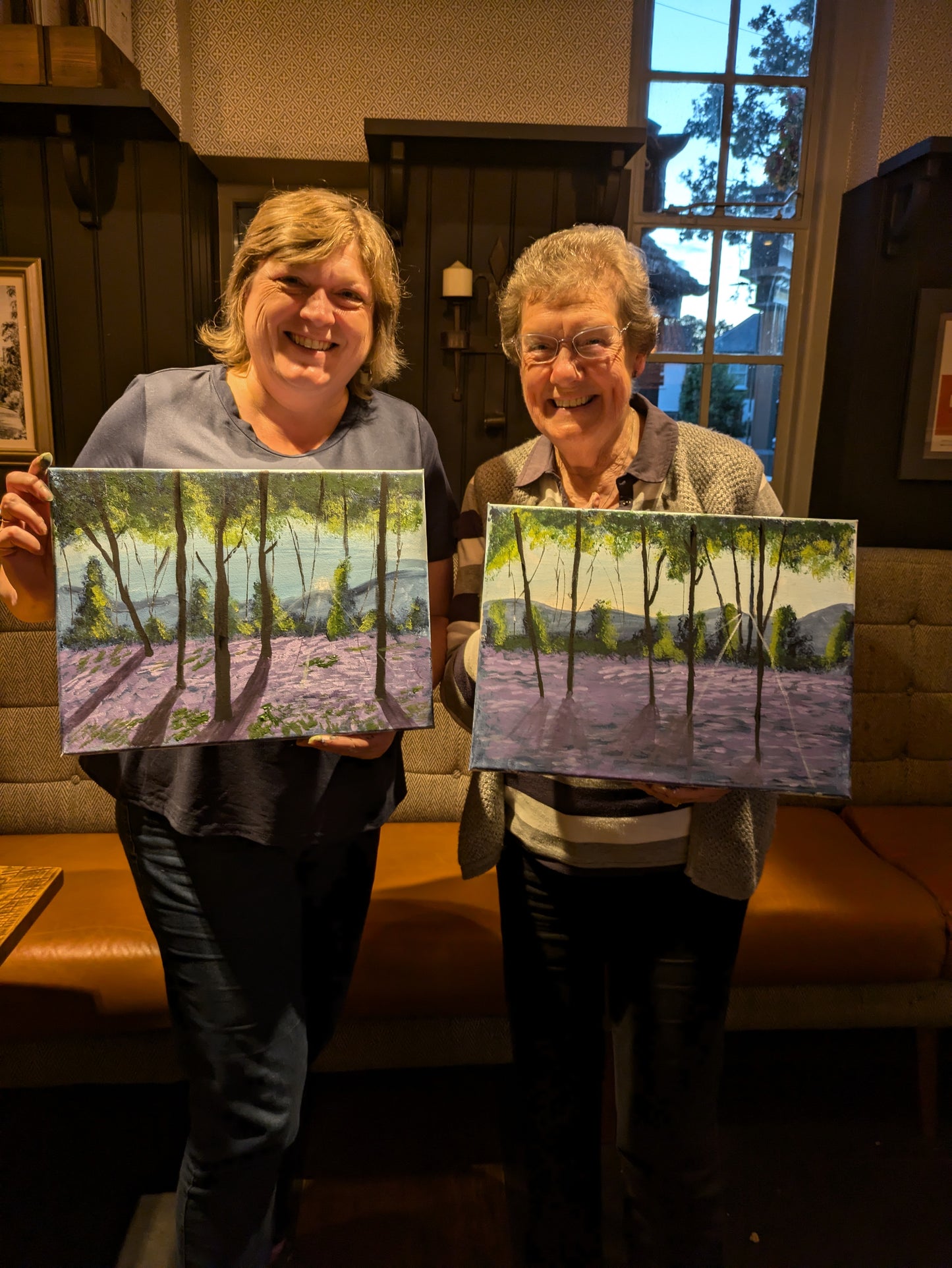 BLUEBELL WOODS - Painting Workshop at The Three Hammers Pub, St. Albans, Herts -  Monday 24th MARCH 2025, 11am