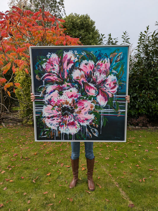 Blooming Marvellous Maxi Commission (100 x 100cm)