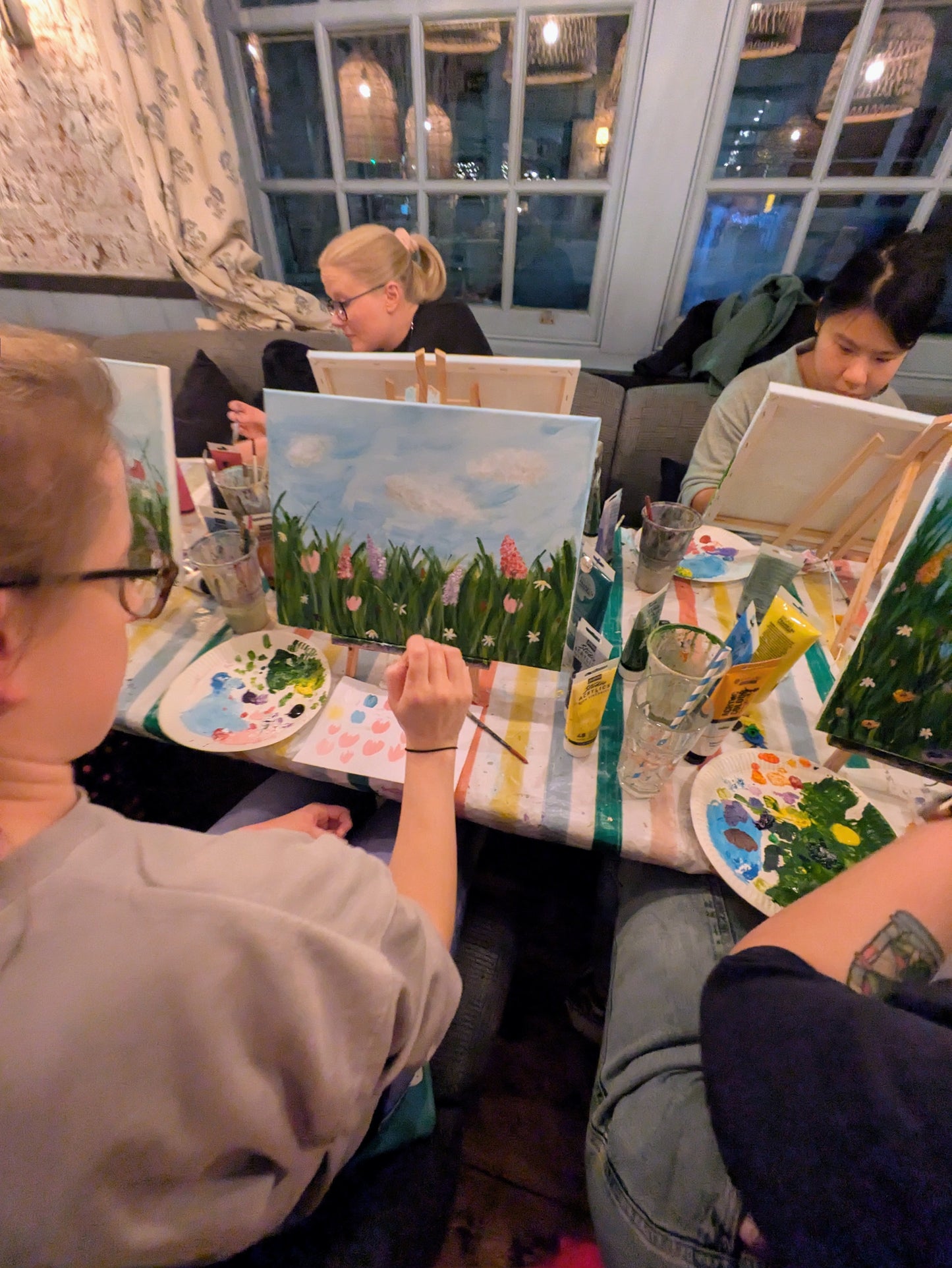 ABSTRACT WILDFLOWERS - Painting Workshop at Three Hammers Mill Hill, London - Tuesday 4th NOVEMBER 2025, 7.30pm
