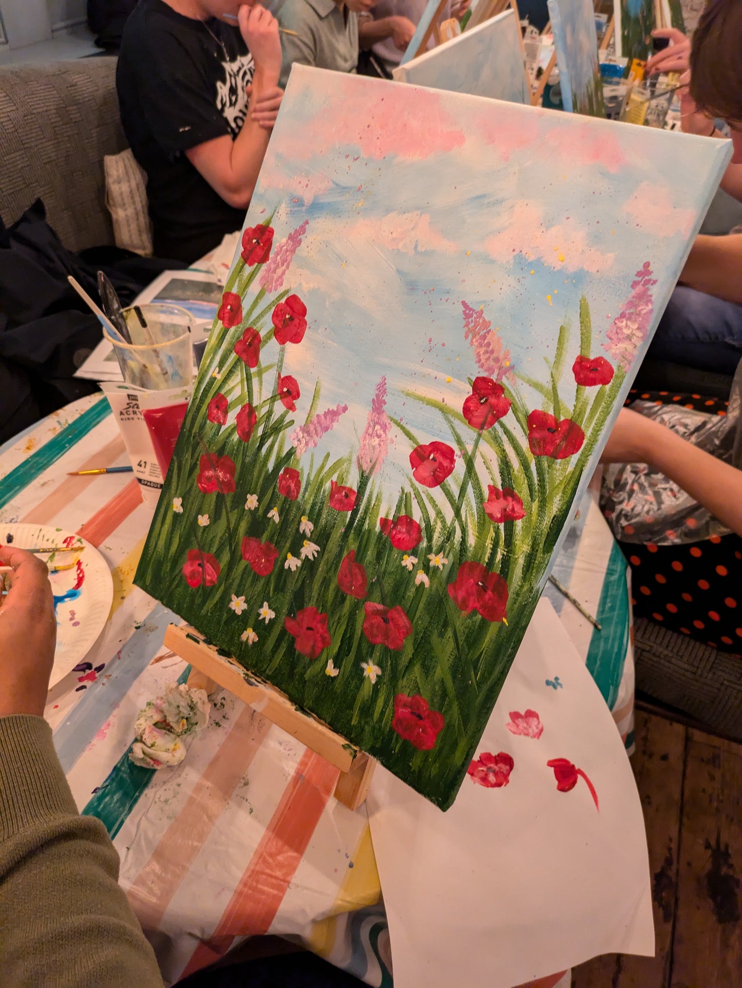 ABSTRACT WILDFLOWERS - Painting Workshop at Three Hammers Mill Hill, London - Tuesday 4th NOVEMBER 2025, 7.30pm