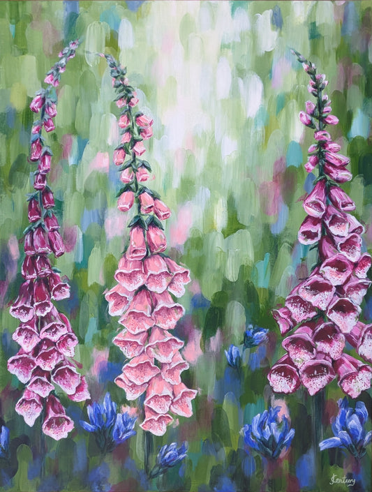 Foxglove Commission Painting (60x80cm)