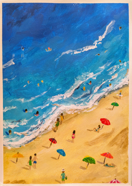 BEACH DAY - Painting Workshop at Megan's Restaurant, Welwyn - Wednesday 23rd April 2025, 7.30pm