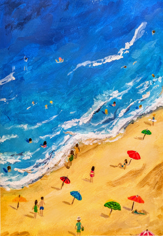 BEACH DAY - Painting Workshop at The Three Hammers Pub, Mill Hill, London - Tuesday 4th March 2025, 7.30pm