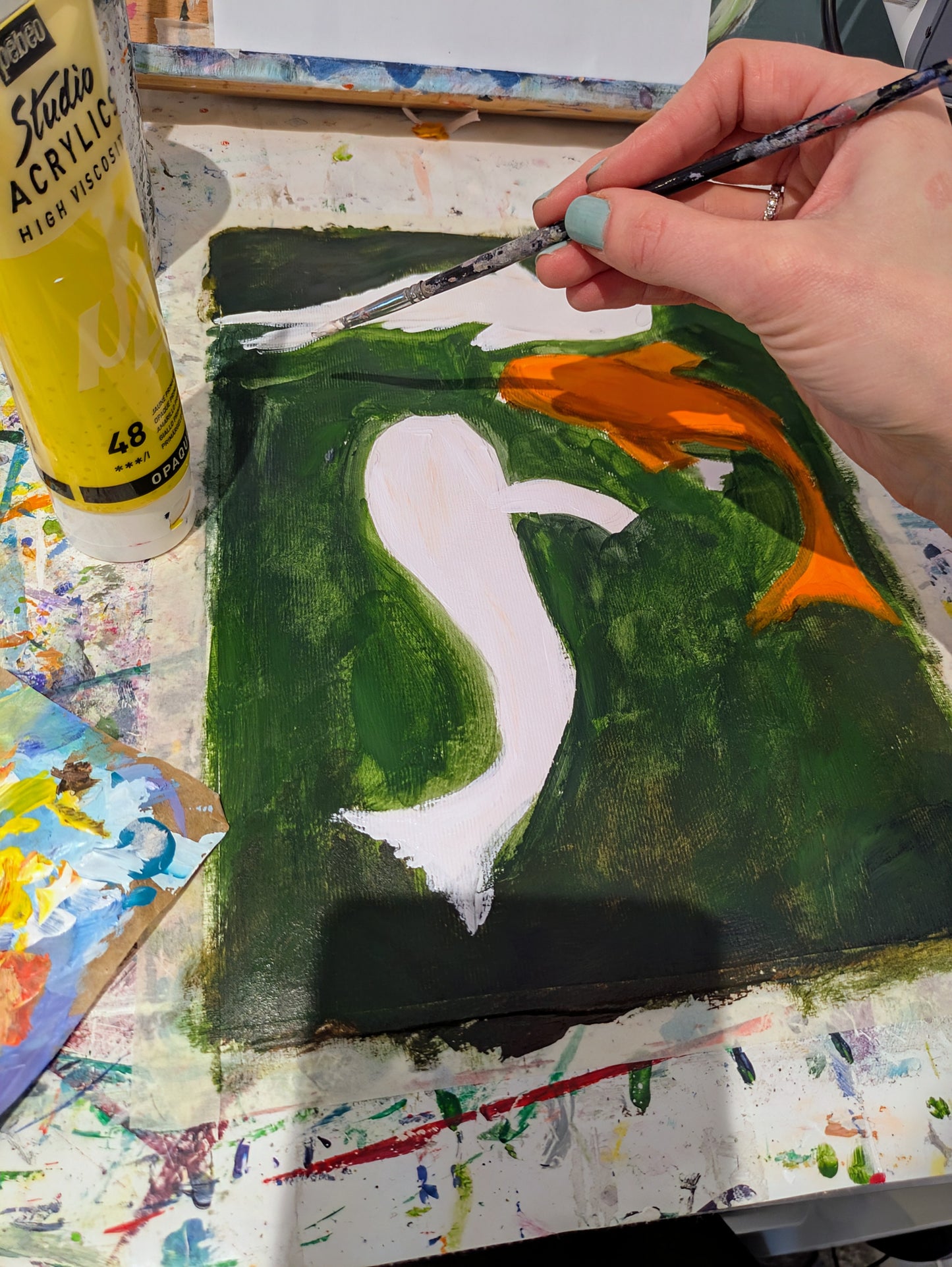 KOI CARP - Painting Workshop at Megan's Restaurant, Welwyn - Tuesday 25th March 2025, 7.30pm