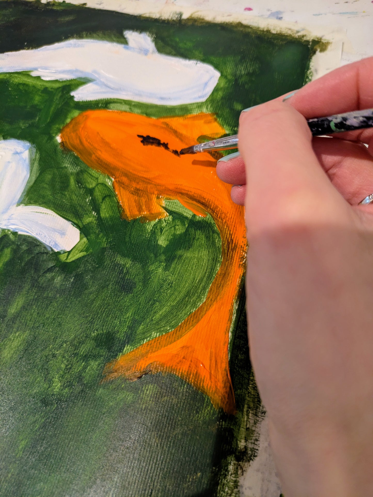 KOI CARP - Painting Workshop at Megan's Restaurant, Welwyn - Tuesday 25th March 2025, 7.30pm