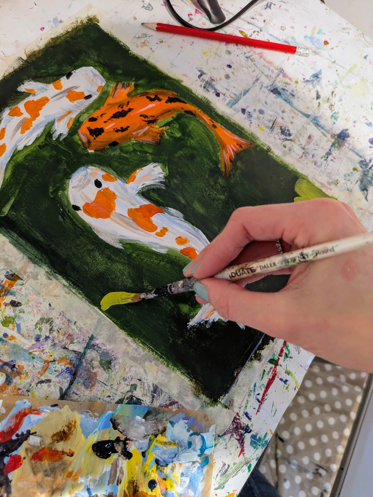 KOI CARP - Painting Workshop at Megan's Restaurant, Welwyn - Tuesday 25th March 2025, 7.30pm