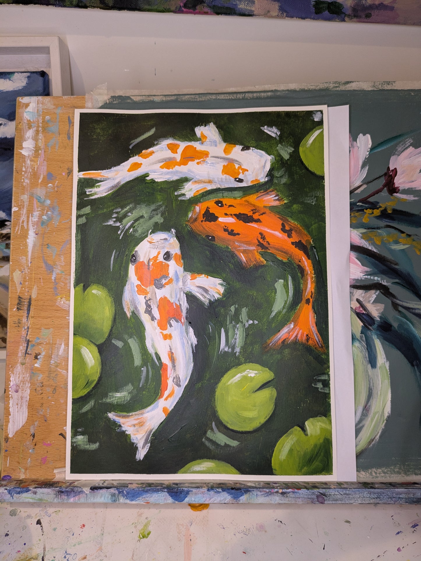 KOI CARP - Painting Workshop at Megan's Restaurant, Welwyn - Tuesday 25th March 2025, 7.30pm