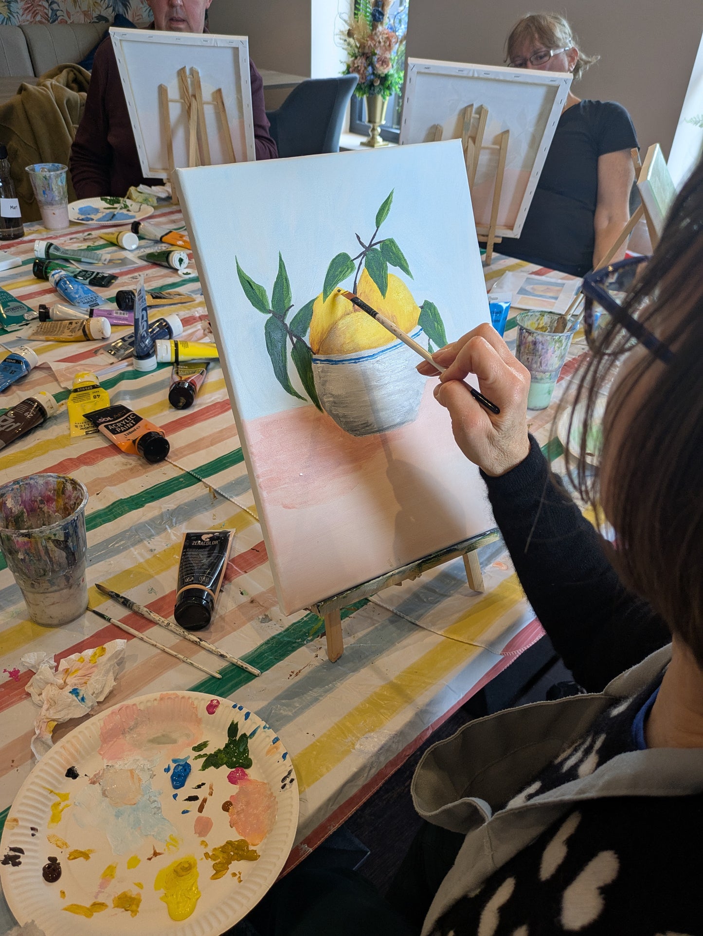 LEMONS STILL LIFE - Painting Workshop at Neighbourhood Bakes, Hitchin, Herts - Wednesday 26th MARCH 2025, 7pm