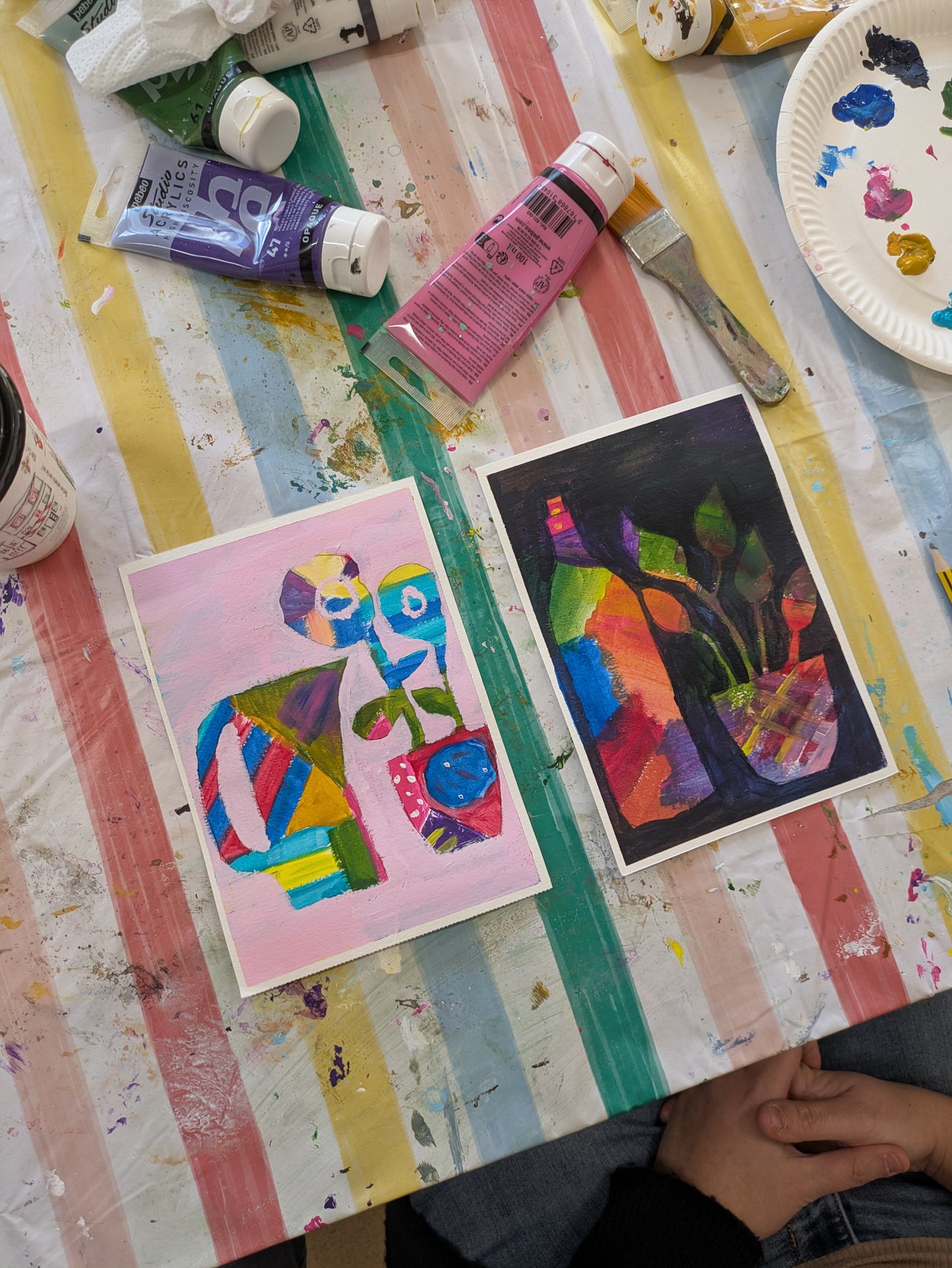 Weekly Acrylic Painting Classes, Herts - TUESDAY Morning Short Course - SUMMER (June - July 25) - Datchworth Parish Church, Hertfordshire