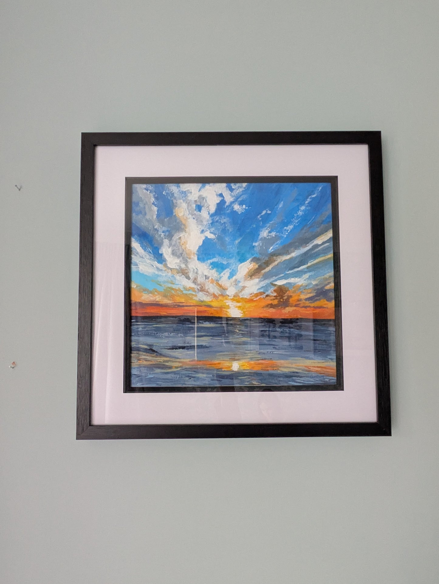 Fiery night (30x30cm)