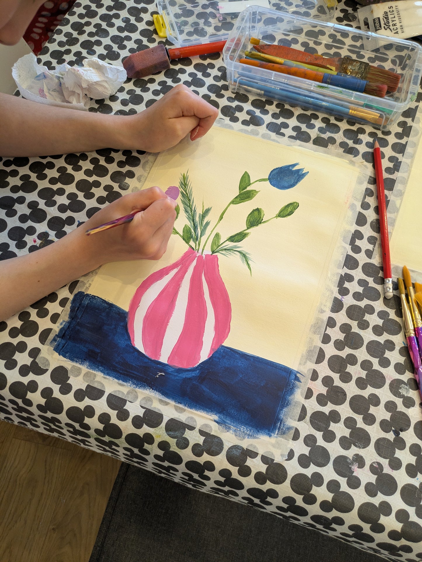 QUIRKY BLOOMS - Painting Workshop at Megan's Restaurant, Welwyn, Hertfordshire - Tuesday 30th SEPTEMBER 2025, 7.30pm