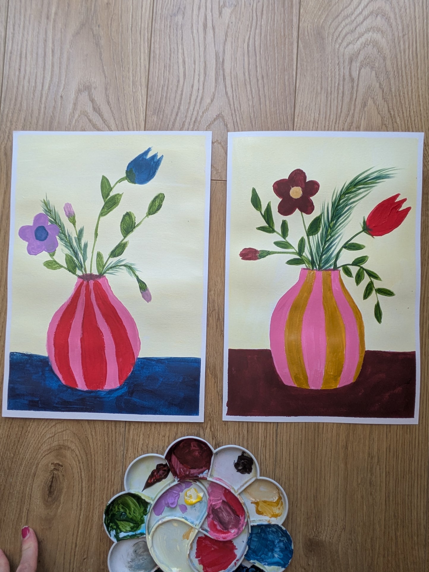 QUIRKY BLOOMS - Painting Workshop at Megan's Restaurant, Welwyn, Hertfordshire - Tuesday 30th SEPTEMBER 2025, 7.30pm