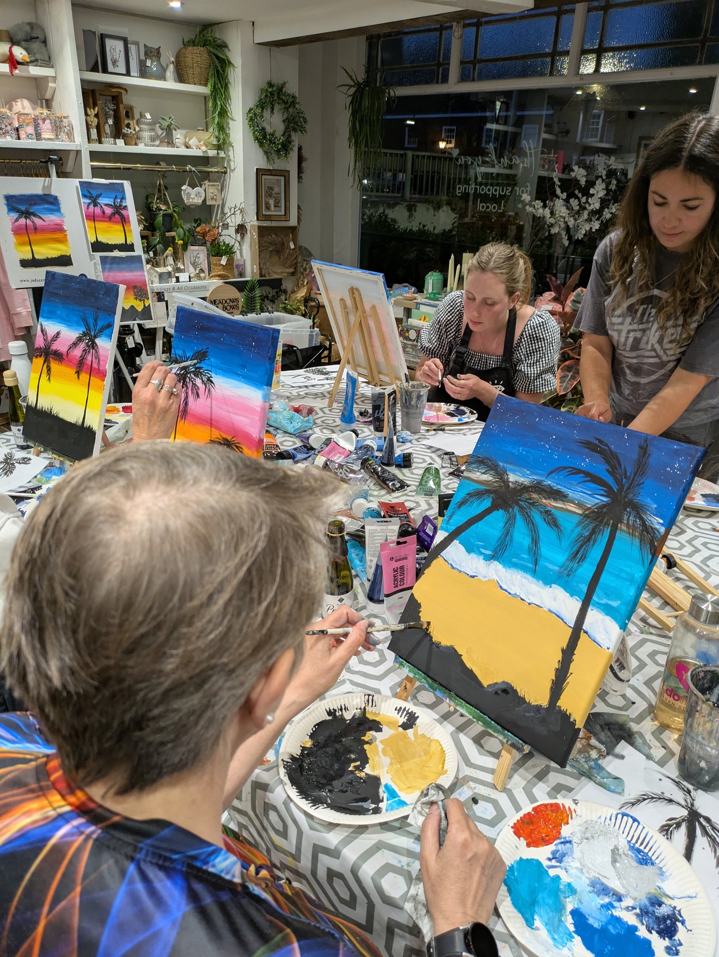 SILHOUETTE SUNSET - Private Painting Workshop - Tuesday 29th July 2025, 7pm