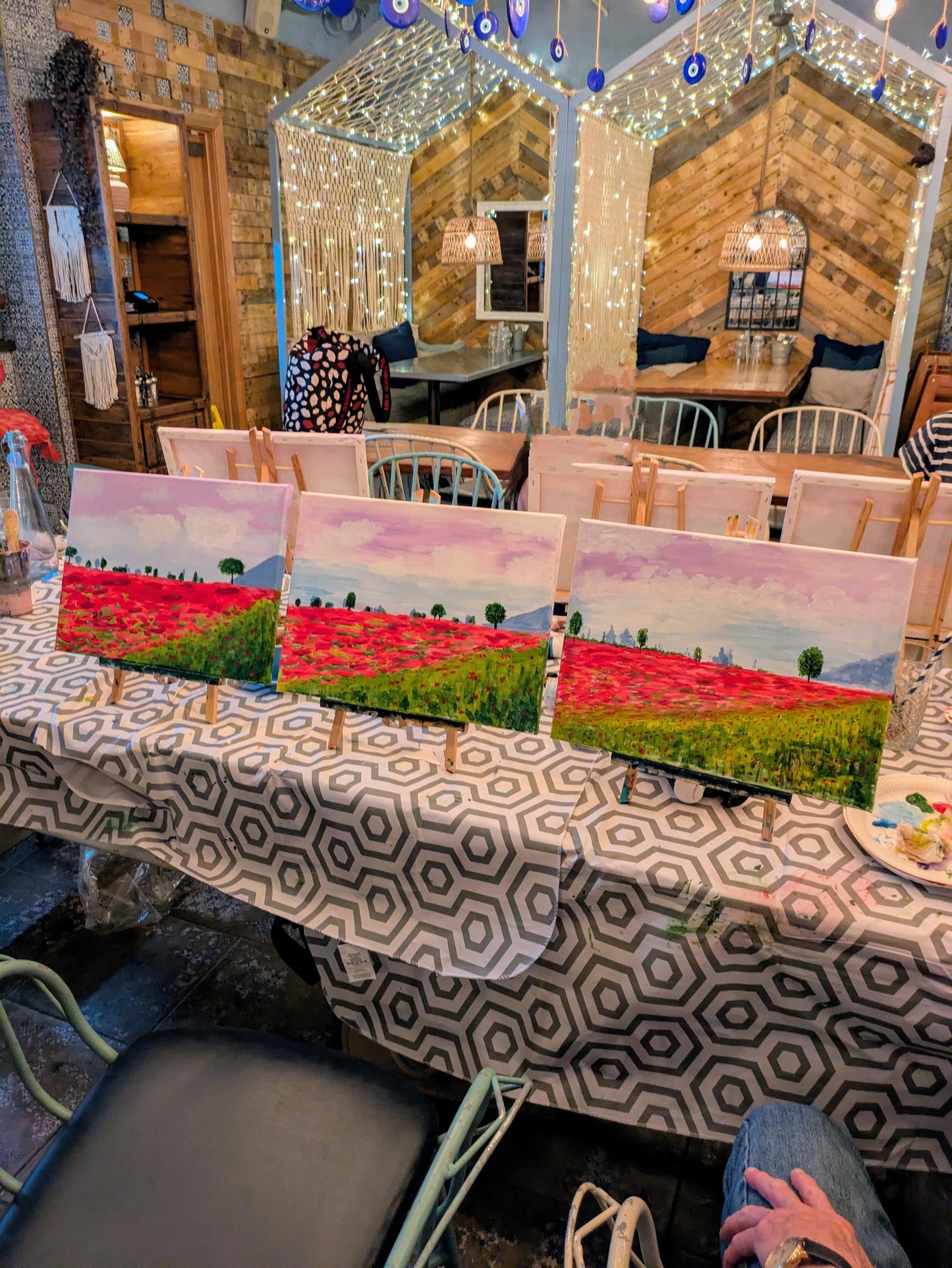 POPPY FIELD - Painting Workshop at Kids n' Joy  Café, Crouch End, London - Wednesday 13th MAY 2026, 10am