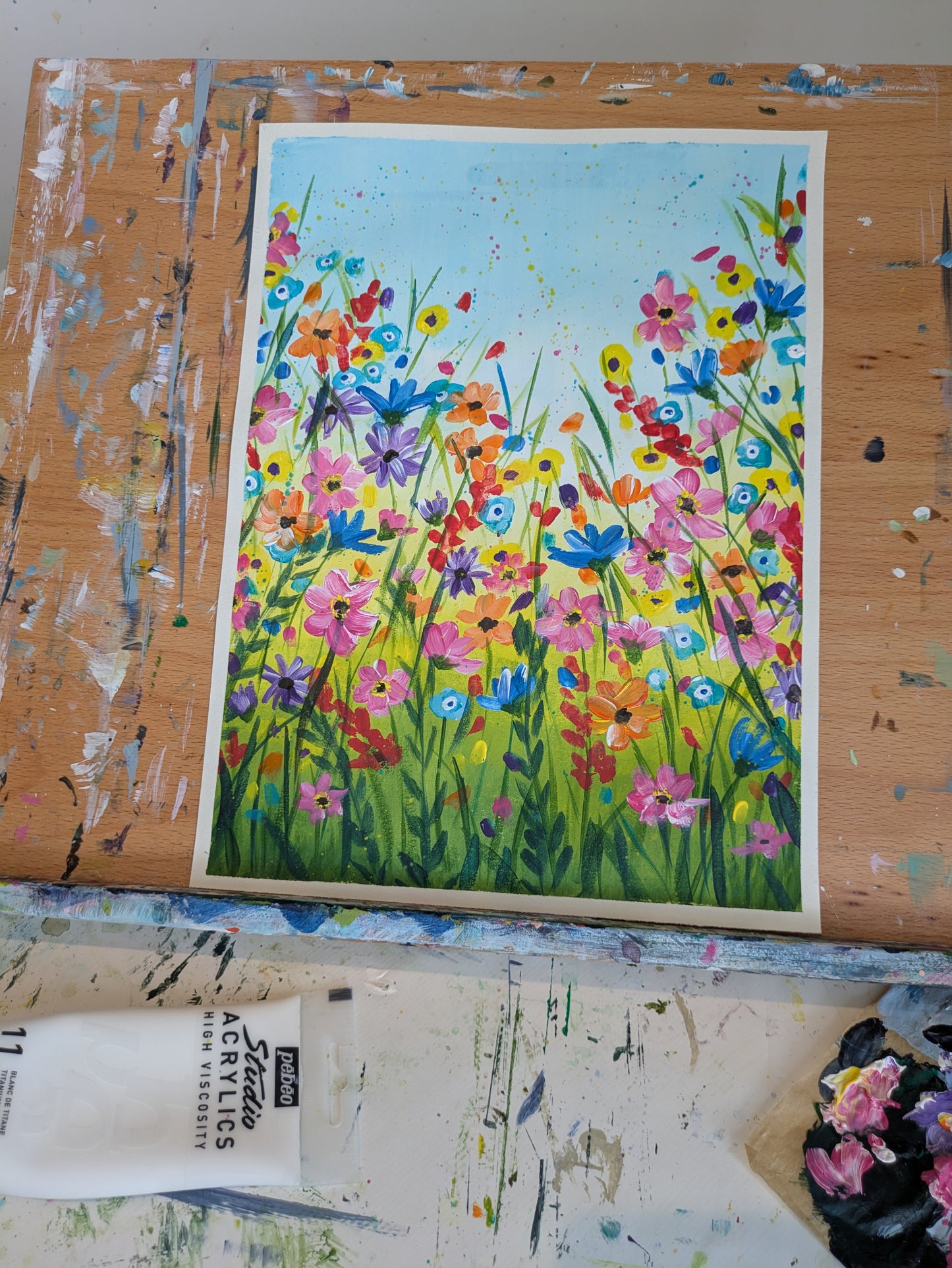 ABSTRACT WILDFLOWERS - Painting Workshop at Three Hammers Mill Hill, London - Tuesday 4th NOVEMBER 2025, 7.30pm