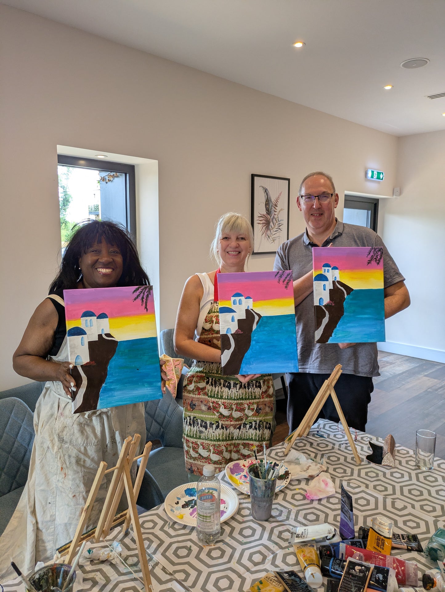 SANTORINI NIGHTS - Sip & Paint Workshop at The Griffin, Whetstone, London - Thursday 22nd OCTOBER 2026, 7.30pm