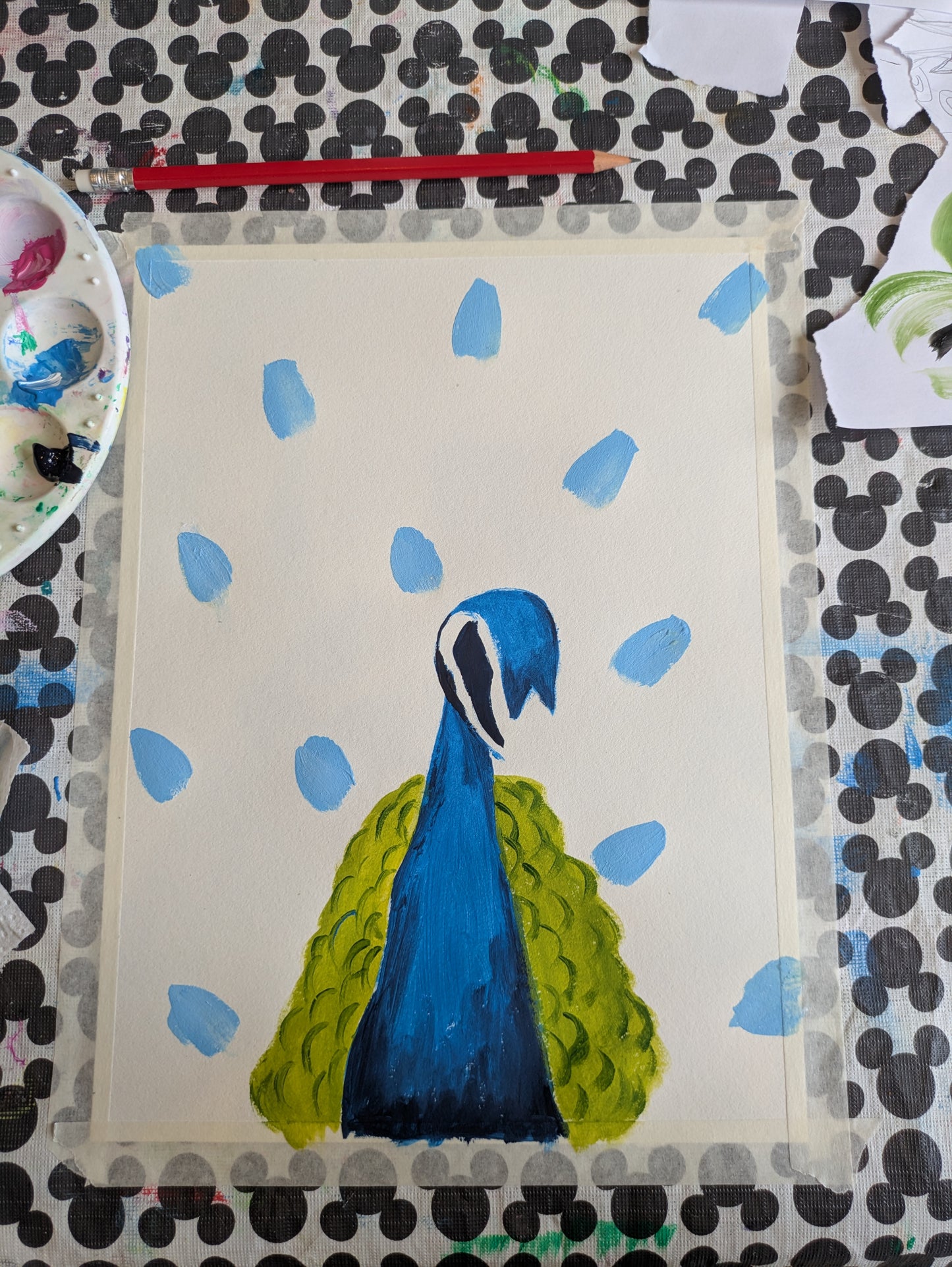 PROUD PEACOCK - Painting Workshop at Odyssey Spa, Knebworth, Hertfordshire - Monday 9th FEBRUARY 2026, 10am
